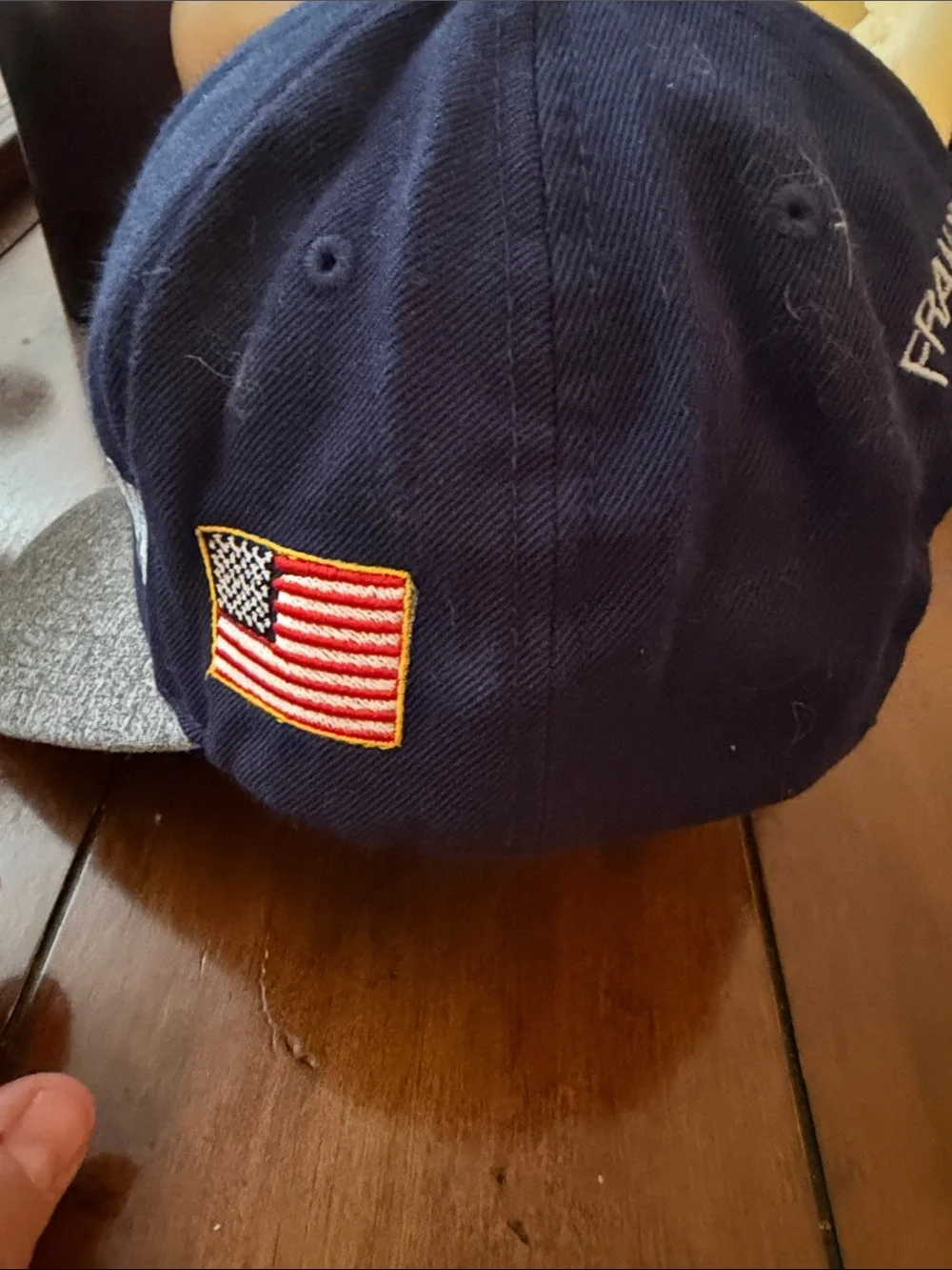Navy and Gray Snapback Cap